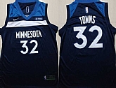 Timberwolves 32 Karl Anthony Towns Navy Nike Swingman Jersey,baseball caps,new era cap wholesale,wholesale hats